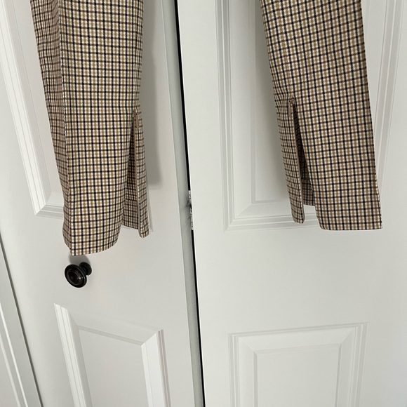 Theory Alettah Ainsley Check cropped pants. Size 2. - Picture 4 of 5